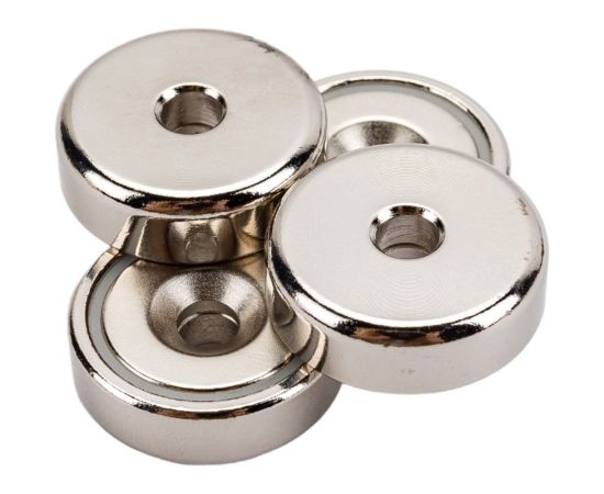 Магнитное крепление с зенковкой Проф-магнит А25, сцепление 14 кг, 4 шт. PMYP-A-25 – изображение 6