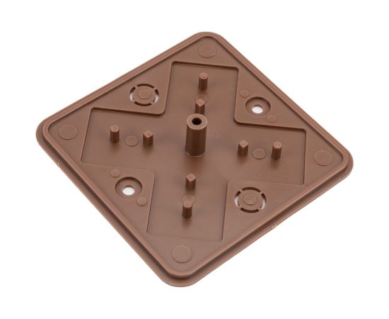 Распределительная коробка GREENEL наружного монтажа 75х75х20мм ОРЕХ GE41211-14 – изображение 2