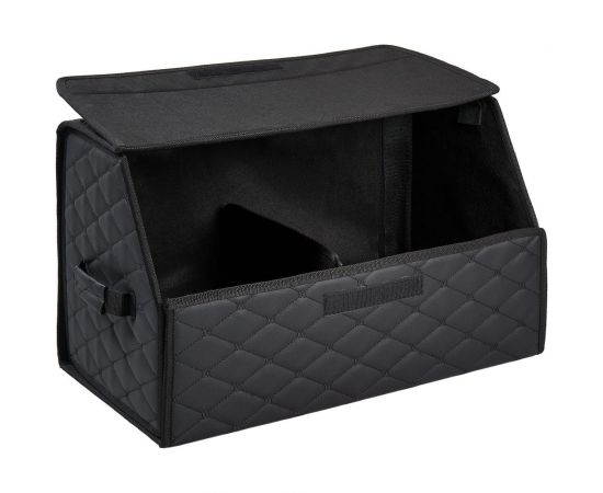 Органайзер-саквояж в багажник Airline стеганный ромб, черный ADSO003 – изображение 6