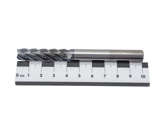 Фреза концевая монолитная твердосплавная 10х100 мм СпецТехИнструмент D10L100T4AlTiNHRC60ASTI – изображение 2