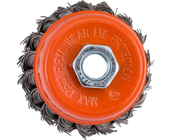 Щетка-крацовка чашка (75 мм; M14; стальная проволока 0.5 мм) Pobedit 2128075 – изображение 3