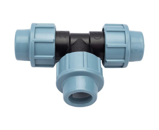 Тройник ПНД компрессионный 20 мм AV Engineering AVE107202020 – изображение 3
