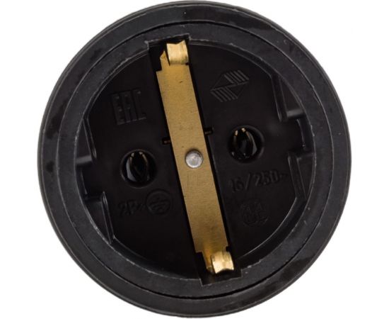 Переносная розетка SVET РА 16-005 УХЛ3, каучук, без крышки, инд.упаковка SV0303-0002 – изображение 2