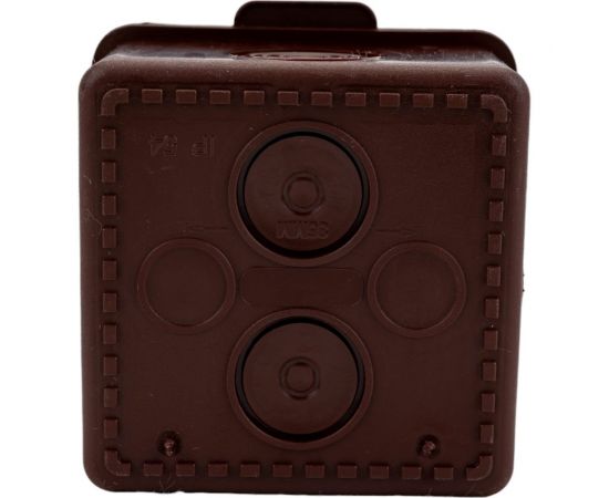 Распаячная коробка IEK км 65x65x50мм о/к ip54 4 вв. дуб UKO31-065-065-050-K24-54 – изображение 9