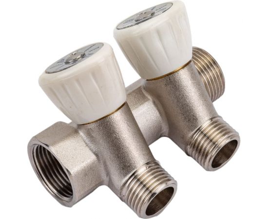 Коллектор с регулировочными вентилями Royal Thermo 3/4х1/2, 2 выхода НС-1042922 – изображение 2