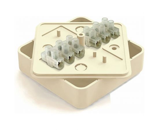 Распределительная коробка GREENEL с клеммной колодкой 75x75x20мм СОСНА 100шт GE41212-11 – изображение 2