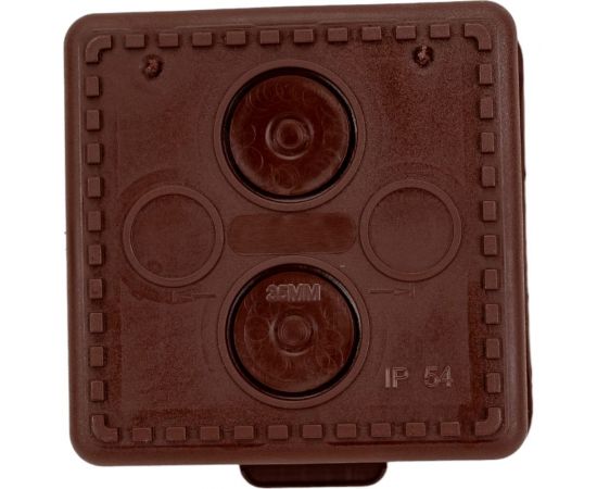 Распаячная коробка IEK км 65x65x50мм о/к ip54 4 вв. дуб UKO31-065-065-050-K24-54 – изображение 4