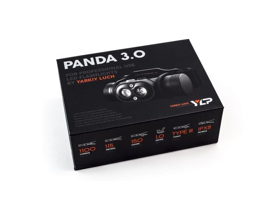 Фонарь ЯРКИЙ ЛУЧ YLP PANDA 3 налобный CREE XP-L HI+XP-G3 max.1100лм, IPX8, магнит, под акк. 18650 4606400105930 – изображение 3