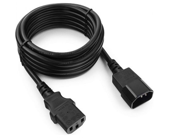 Кабель питания Cablexpert, системный блок-монитор, 3м, C13-C14, 3x1кв.мм, черный, PC-189-1-3M 