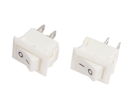 Клавиша Nord-Yada 250V 3А Micro белая (2контакта) ON-OFF (2шт в упаковке) 905463 