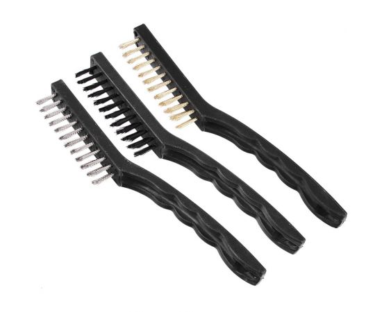 Набор щеток ЕРМАК металл с пластиковыми ручками 656-068 