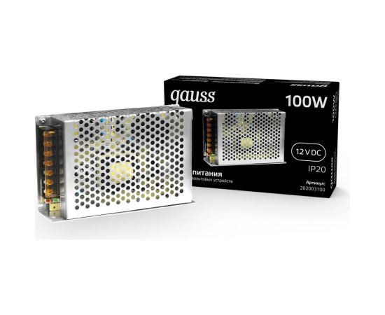 Блок питания LED STRIP PS 100W 12V Gauss 202003100 