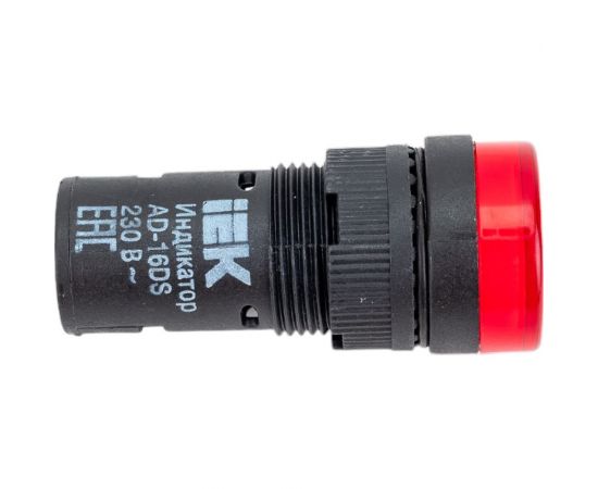 Светосигнальная арматура IEK AD-16DS 230В, красная, ИЭК BLS10-ADDS-230-K04-16 