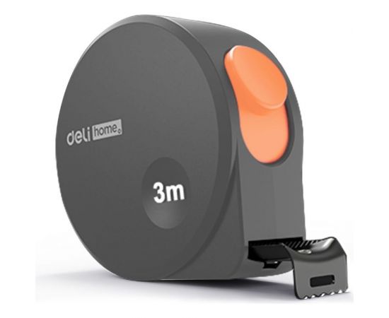 Рулетка DELI home series gray ht8316c 3мх16мм, эксклюзивный дизайн, корпус из софттач пластика, противоскользящая резиновая вставка, подарочная упаковка 112896 