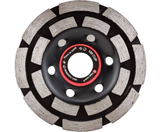 Чашка алмазная 2-х рядный сегмент 100 мм SAMGRUPP 16124 