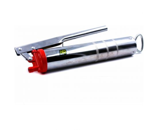 Шприц для консистентной смазки HQ-mech 500 мл, рычажно-плунжерный, хромированное покрытие, 2 насадки УТ000002063 