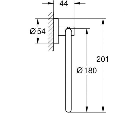 Кольцо для полотенца GROHE Essentials 40365001 – изображение 2
