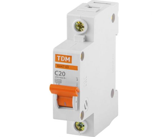 Автоматический выключатель TDM ВА47-63 1Р 20А SQ0218-0004 – изображение 8