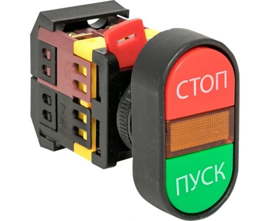 Кнопка Navigator NBI-B-02 Пуск-Стоп, d22мм, 230В NO+NC 82809 – изображение 3