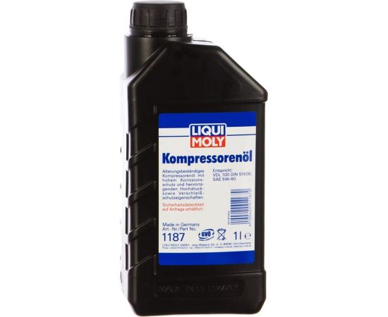 Масло НС-синтетическое компрессорное Kompressorenoil 1 л LIQUI MOLY 1187 – изображение 2