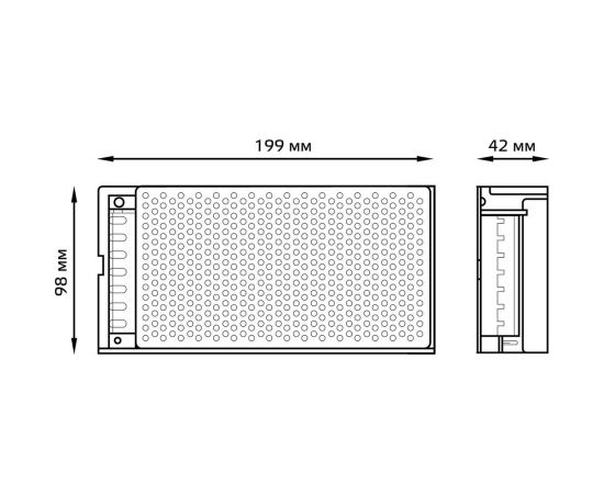 Блок питания LED STRIP PS 100W 12V Gauss 202003100 – изображение 4