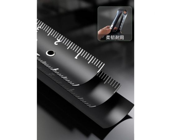 Рулетка DELI home series gray ht8316c 3мх16мм, эксклюзивный дизайн, корпус из софттач пластика, противоскользящая резиновая вставка, подарочная упаковка 112896 – изображение 6