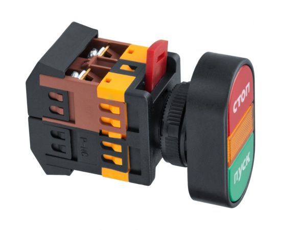 Кнопка Navigator NBI-B-02 Пуск-Стоп, d22мм, 230В NO+NC 82809 – изображение 2