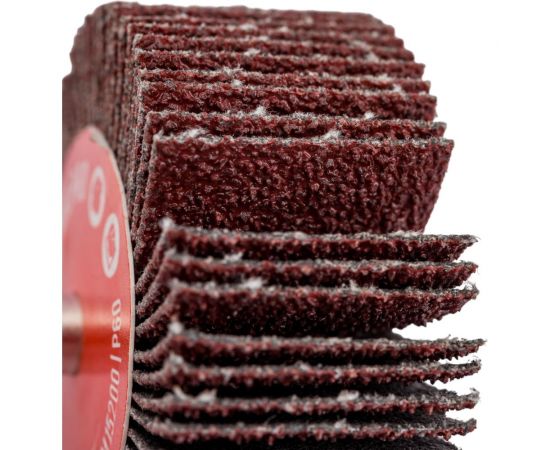 Щетка лепестковая абразивная ROXTOP на шпинделе (50х20х6 мм; Р60) RoxelPro 133525 – изображение 2