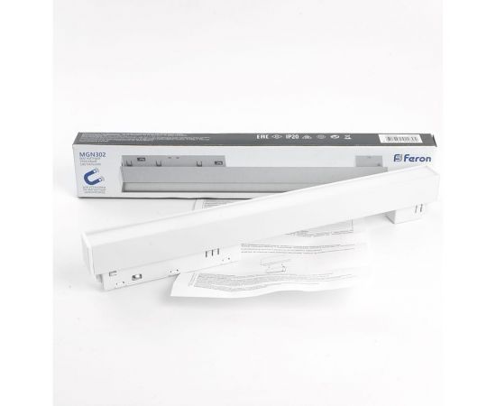 Светодиодный трековый низковольтный светильник FERON MGN302 12W, 960 Lm, 4000К, 110 градусов, белый, 41937 – изображение 7