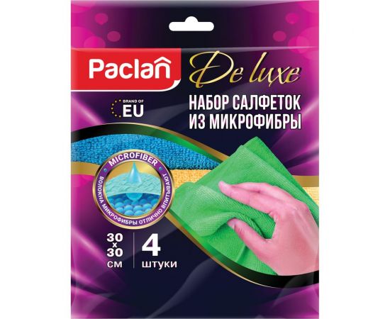 Универсальные салфетки PACLAN Practi Microfiber 4 шт 410260 – изображение 2