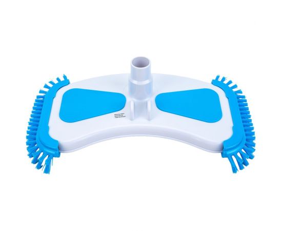 Щётка для донного пылесоса Chemoform овальная, с боковыми щетинками, зажим, синяя 2500031C / 502010507 