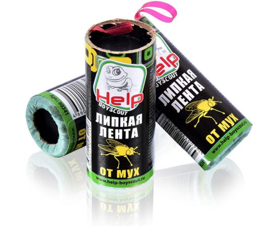 Липкая лента от МУХ, 4 шт. в упаковке HELP 80241 