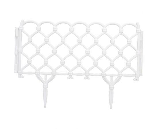 Декоративный заборчик Дачная мозаика Фаберже белый 15241 