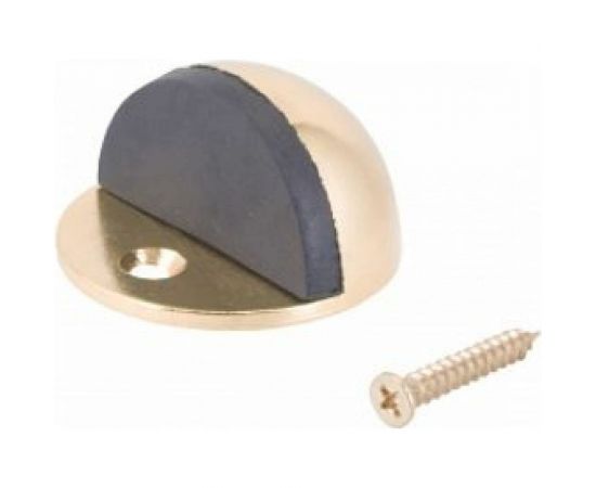 Дверной ограничитель Стандарт 8185 GP (европакет; круглый; золото) 11093 