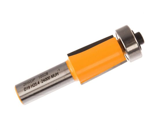 Фреза кромочная прямая (19х25.6 мм; хвостовик 12 мм) по дереву Энкор 10528 