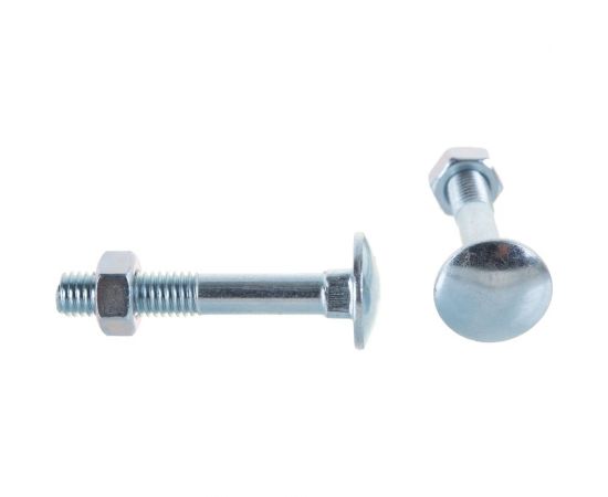 Мебельный болт Tech-Krep DIN603 оцинк. М8х50 с гайкой 4 шт 108769 