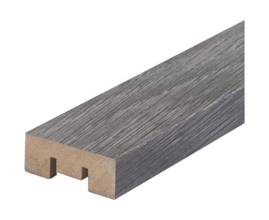 Интерьерная рейка Стильный Дом МДФ, 2700x50x16 мм, дуб серый, 7 штук v530972 