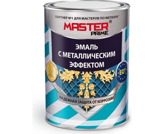 Эмаль MASTER PRIME с металлическим эффектом, серебро, 4 л 4300003427 – изображение 4