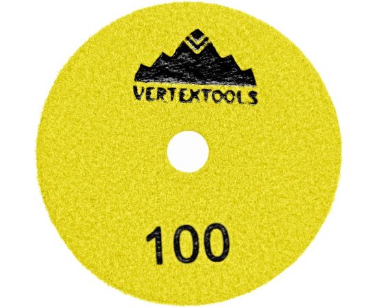 Круг алмазный гибкий шлифовальный ""Черепашка"" для мрамора 100 мм, сухое шлифование, Р100 vertextools 13-100-100 – изображение 3