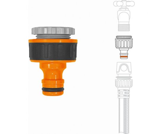 Адаптер для кранов с внешней резьбой (1/2""; 3/4""; 21-26.5 мм) DAEWOO DWC 1019 – изображение 3
