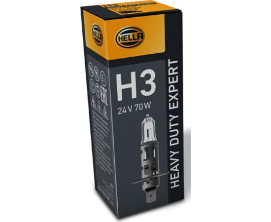 Лампа накаливания Hella VALUEFIT H3, 24 В, 70 Вт, PK22s 8GH 242 632-061 – изображение 2