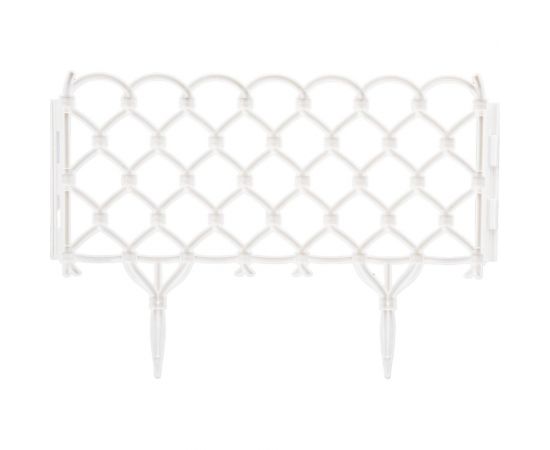 Декоративный заборчик Дачная мозаика Фаберже белый 15241 – изображение 3
