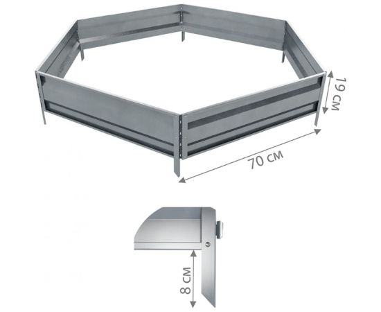 Сборная клумба Delta-Park KM70Zn 3005010 – изображение 3