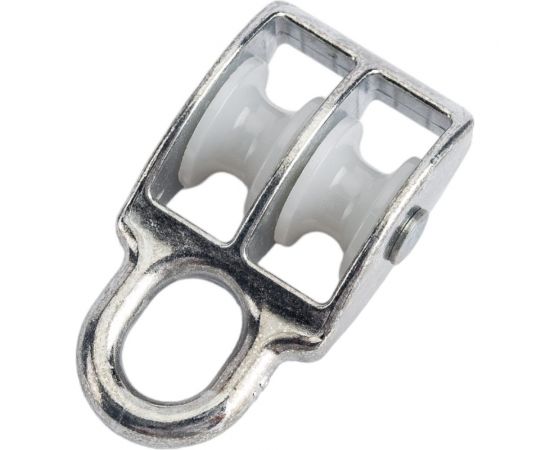 Двойной оцинкованный блок для троса, нейлоновый шкив 15мм 1шт - ярлык Tech-Krep 112728 – изображение 4