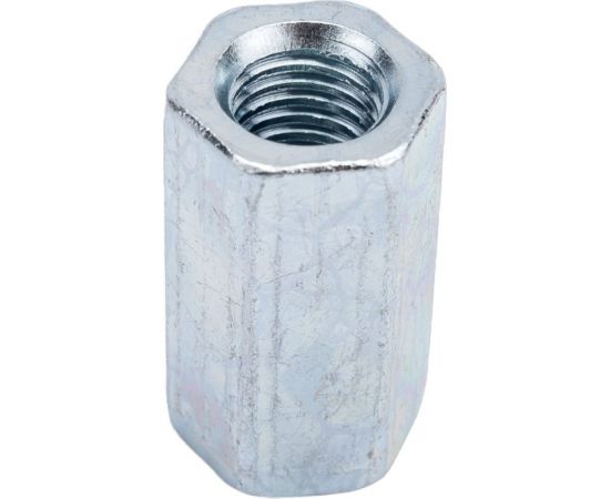 Соединительная гайка Метиз-Эксперт М12 оц DIN 6334 уп. 100 шт. БП-00033369 – изображение 3