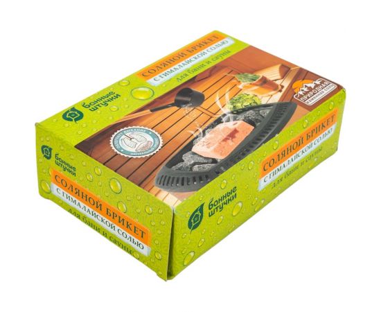 Соляной брикет с гималайской солью, для бани и сауны Банные штучки 33686 – изображение 4