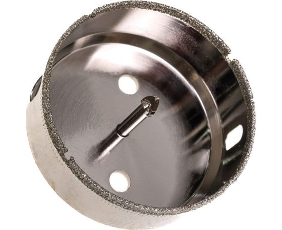 Коронка с центрирующим сверлом по стеклу и керамике (70х55 мм) Vertextools 336-70-55 – изображение 2