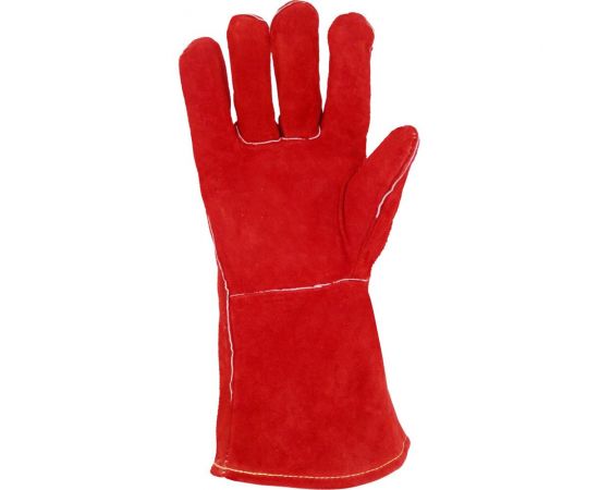 Утепленные краги сварщика Optima ТРЭК, спилковые, пятипалые HBC-035 – изображение 4