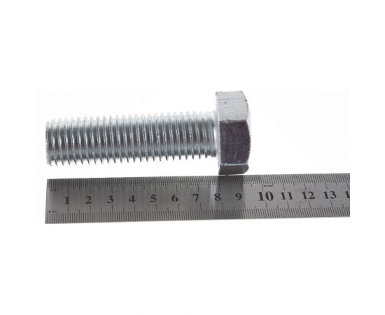 Болт с шестигранной головкой Метизный двор 24x80, DIN 933, 10 шт 4690441036094 – изображение 2