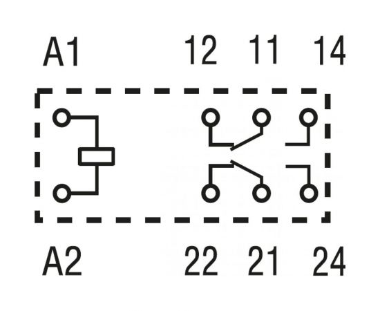 Низкопрофильное герметичное реле Релеон 2 перекидных контакта 8А;= 24В DC; RP352902400 – изображение 2